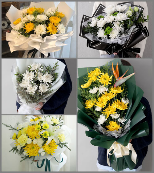 广东汕头市潮南区井都镇白事花束代送